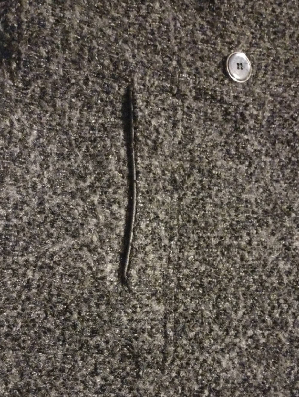 Steve Madden Gray Tweed Double-Breasted Peacoat - Picture 4 of 14